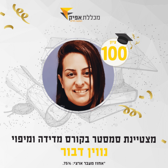 נווין דבור, סטודנטית מצטיינת חורף 2021 - בוגרים מצטיינים