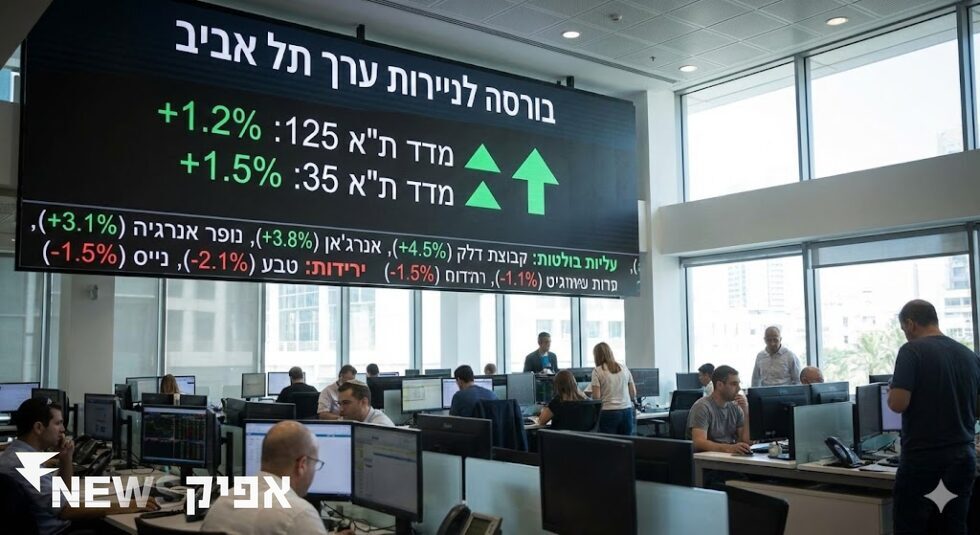 עליות במדדים המרכזיים בבורסה בתל אביב: תמונת מצב ומגמות עתידיות   פיננסים, שוק ההון