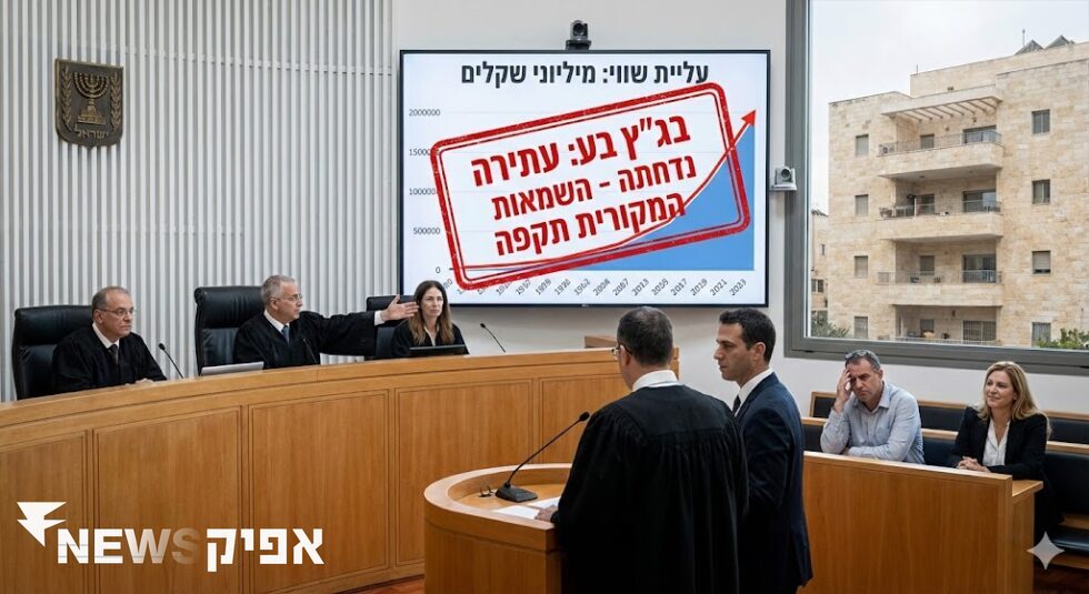 עליית שווי של מיליונים לא מצדיקה שמאות חדשה: בג"ץ דחה עתירה נגד בית הדין הרבני   מרכז הנדל"ן   נדל”ן, נדל”ן בישראל