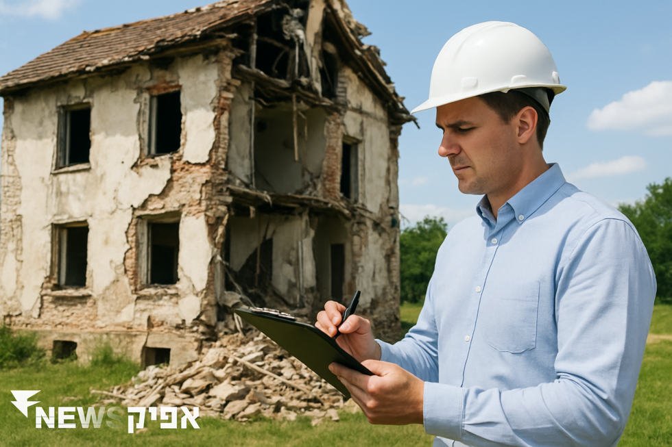 חישוב ירידת ערך: לאחר נזק למבנה