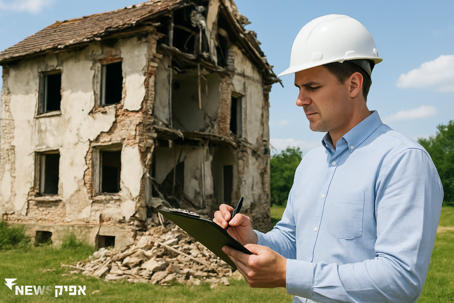 חישוב ירידת ערך: לאחר נזק למבנה