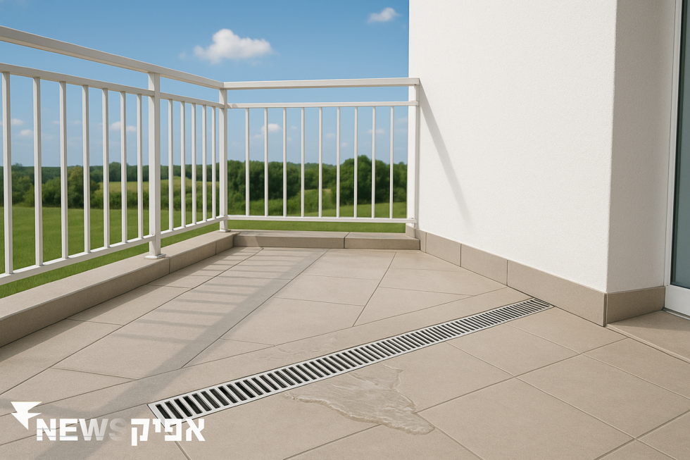 ליקויי שיפועים במרפסת: איך לשפר את הניקוז ומניעת ההצפות?