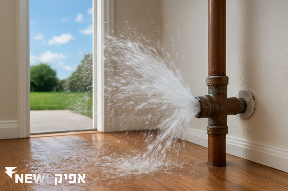פיצוץ צינור מים בבית: מה עושים ברגע האמת?