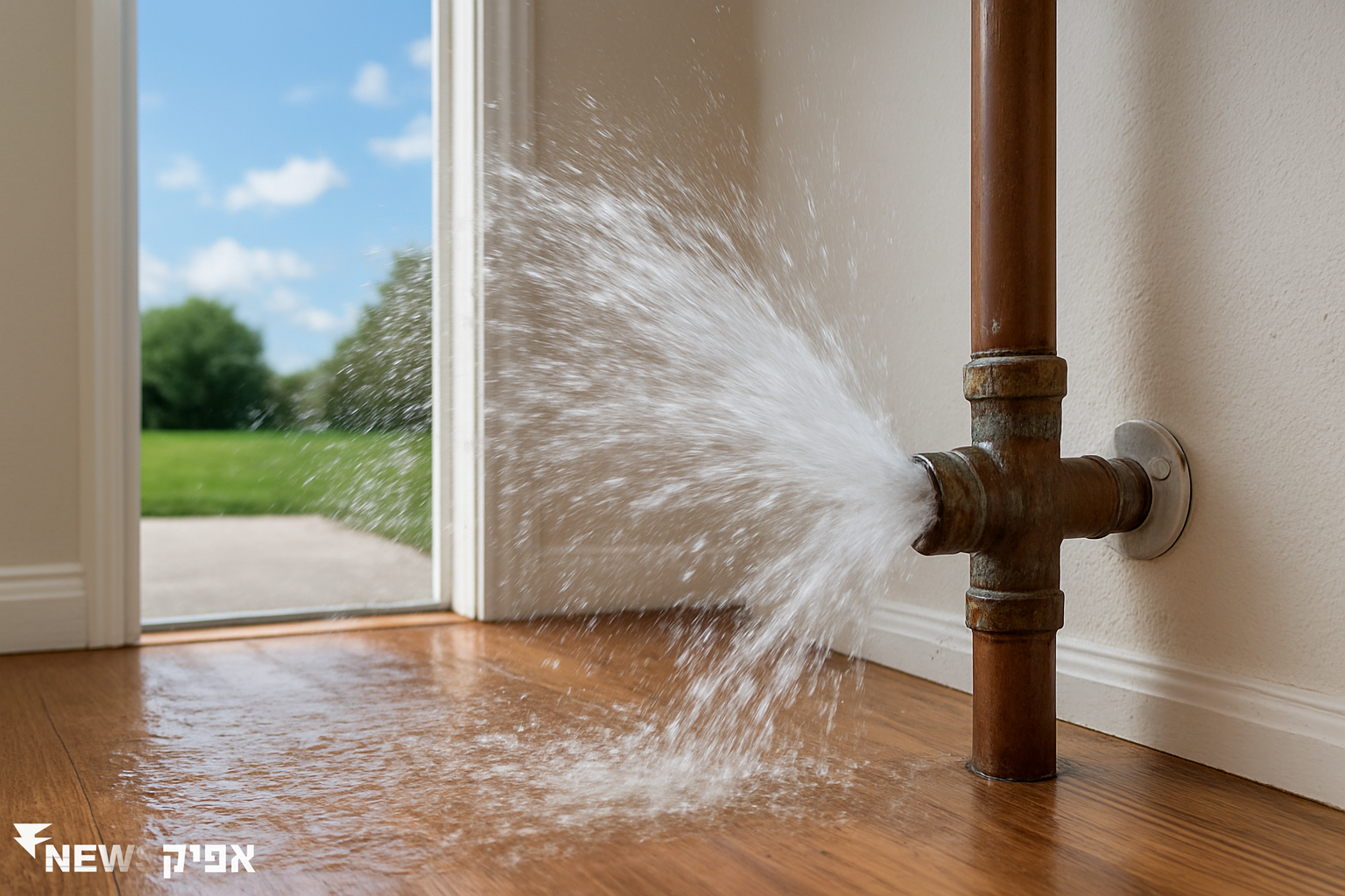 פיצוץ צינור מים בבית: מה עושים ברגע האמת?