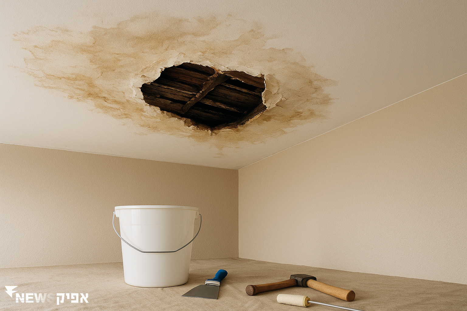 נזקי מים לתקרה: איך למנוע ולהתמודד?