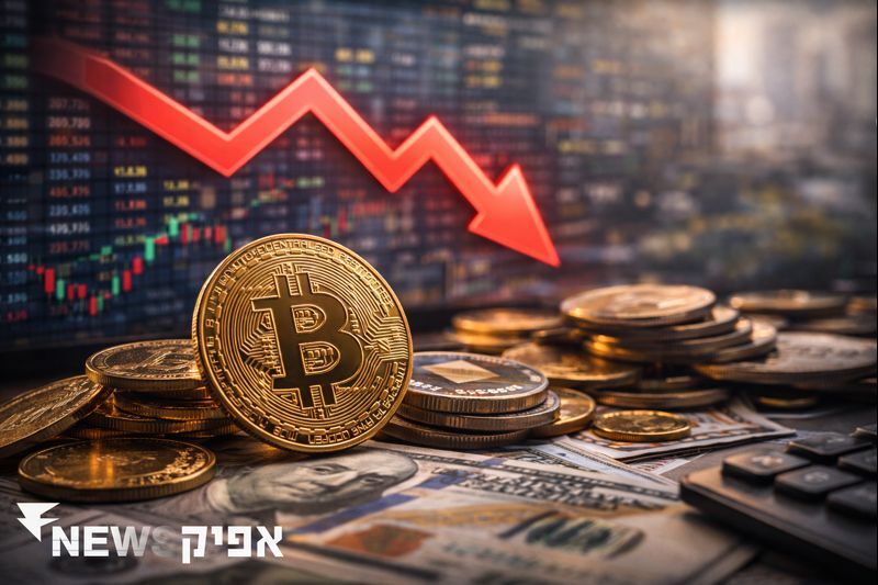 ירידות חדות בביטקוין מעוררות חששות בשוק הקריפטו