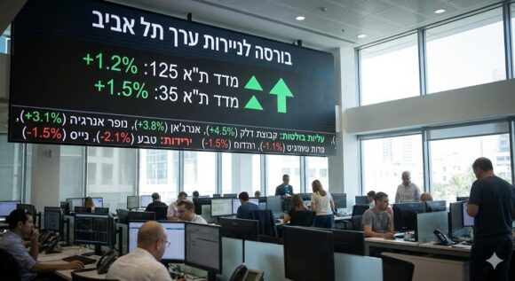 עליות במדדים המרכזיים בבורסה בתל אביב: תמונת מצב ומגמות עתידיות פיננסים, שוק ההון