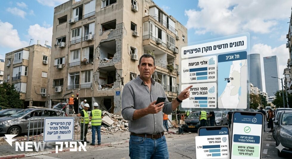 כמעט 10,000 תביעות לנזקי מלחמה: רשות המסים חושפת את היקף הפגיעות ברכוש כללי