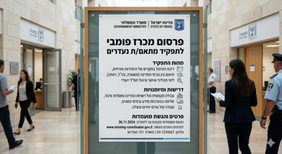 ת נעדרים – תפקיד ייעודי לניהול וטיפול במקרי היעדרות   כללי