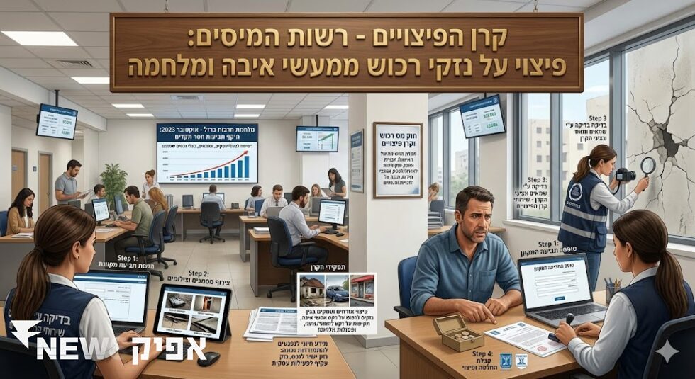 קרן הפיצויים ברשות המיסים – תפקידים, זכאות ודרכי יצירת קשר