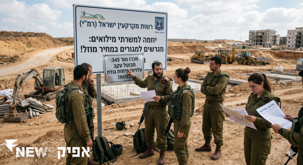 האתגרים בהבטחות רשות מקרקעין ישראל למשרתי המילואים   נדל”ן בישראל