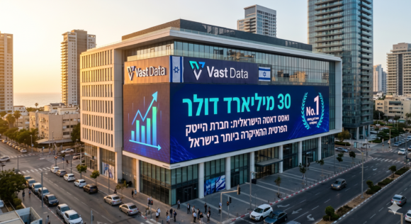 30 מיליארד דולר: ואסט דאטה הישראלית הופכת לחברת הייטק הפרטית היקרה ביותר בישראל   כללי