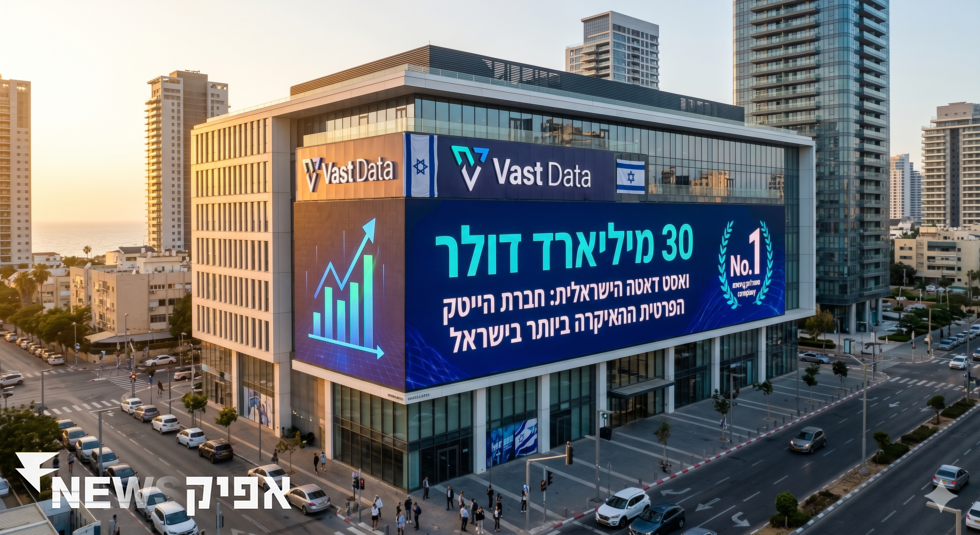 30 מיליארד דולר: ואסט דאטה הישראלית הופכת לחברת הייטק הפרטית היקרה ביותר בישראל