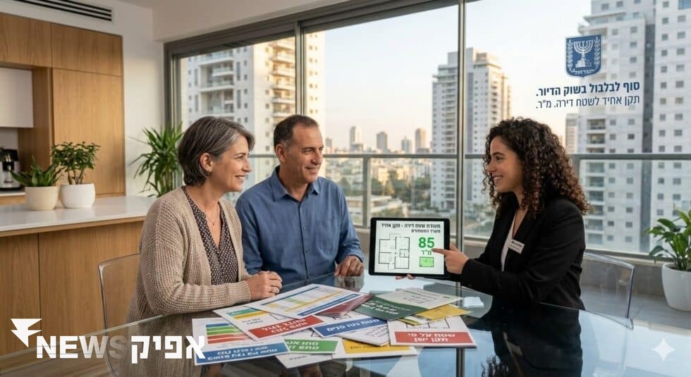 4 שיטות מדידה לאותה דירה – משרד המשפטים רוצה לשים לזה סוף