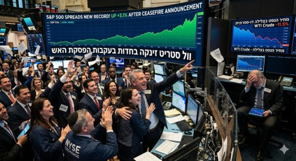 הפסקת האש בין ארה"ב לאיראן: בורסות אסיה מזנקות, הנפט צונח מתחת ל 100 דולר   וולסטריט