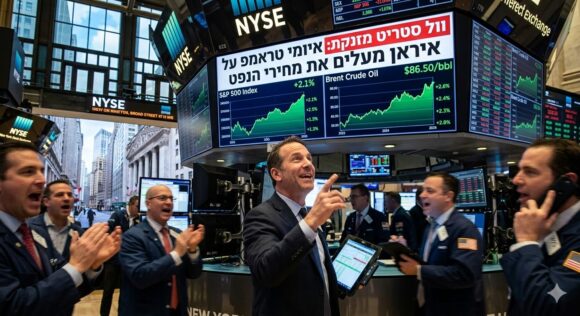 וול סטריט מזנקת: איומי טראמפ על איראן מעלים את מחירי הנפט והביטקוין   כללי