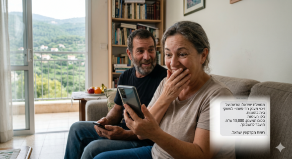 מענק של עד 2,500 שקל לתושבי הצפון — הכסף מגיע היום לנייד   שמאות רכוש