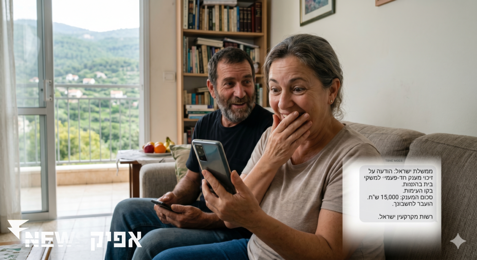 מענק של עד 2,500 שקל לתושבי הצפון — הכסף מגיע היום לנייד