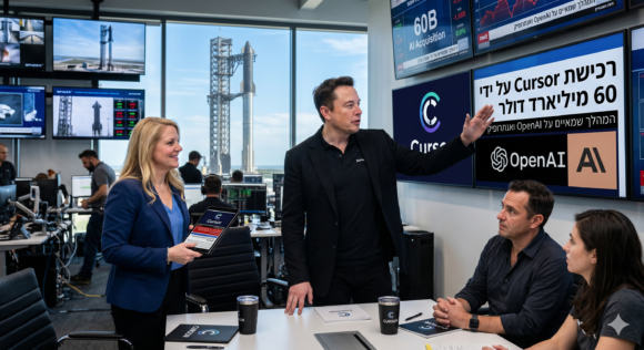 ספייס X של מאסק בדרך לרכישת Cursor תמורת 60 מיליארד דולר – המהלך שמאיים על OpenAI ואנתרופיק   שוק ההון וקריפטו