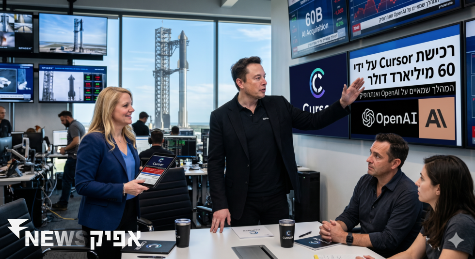 ספייס X של מאסק בדרך לרכישת Cursor תמורת 60 מיליארד דולר – המהלך שמאיים על OpenAI ואנתרופיק