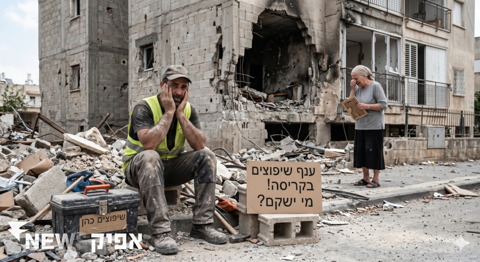 ענף שיפוצים על סף קריסה: מי ישקם את הבתים שנפגעו מהטילים?