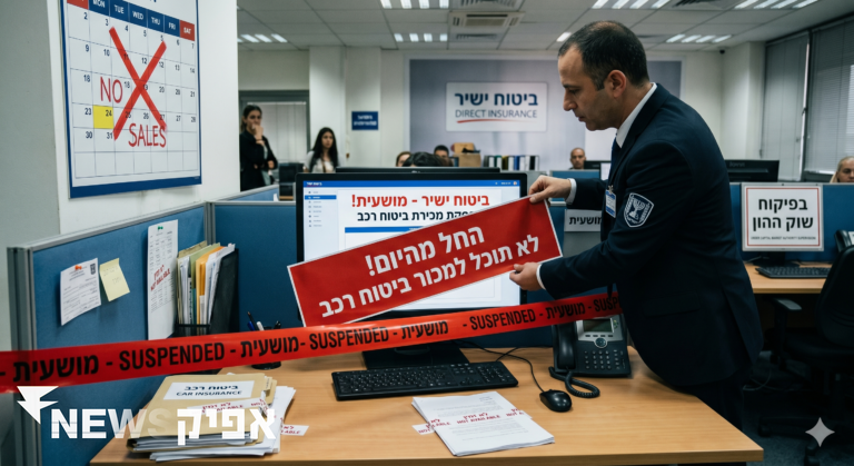 ביטוח ישיר מושעית: לא תוכל למכור ביטוח רכב החל מהיום