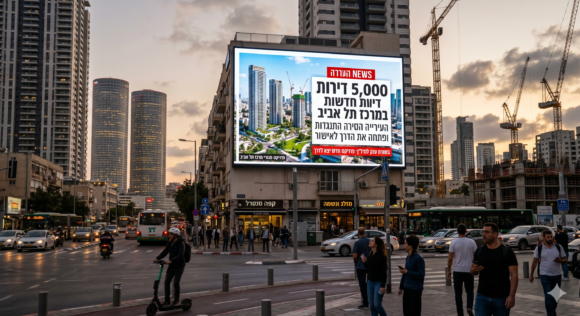 5,000 דירות חדשות במרכז תל אביב: העירייה הסירה התנגדות ופתחה את הדרך לאישור   כללי