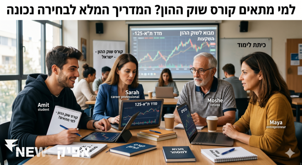 למי מתאים קורס שוק ההון? המדריך המלא לבחירה נכונה