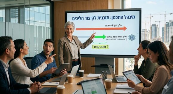 מינהל התכנון מתכנן לקצר הליכי תכנון בשנה באמצעות בינה מלאכותית   כללי