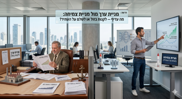 מניית ערך מול מניית צמיחה: מה עדיף — לקנות בזול או לשלם על העתיד?   שוק ההון וקריפטו