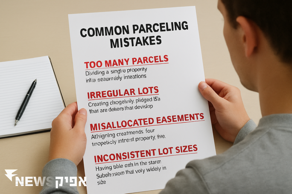 טעויות נפוצות בפרצלציה: איך להימנע מהן?   המילון הפיננסי, נדל"ן