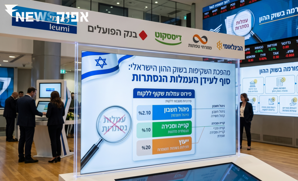 המהפכה שתשנה לכם את חשבון ההשקעות: כמה אתם באמת משלמים בעמלות?   כללי