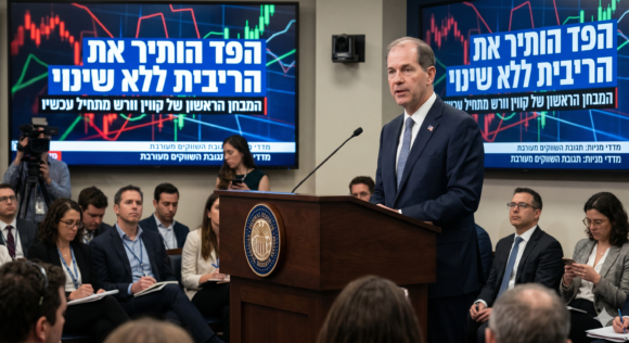 הפד הותיר את הריבית ללא שינוי: המבחן הראשון של קווין וורש מתחיל עכשיו   כללי
