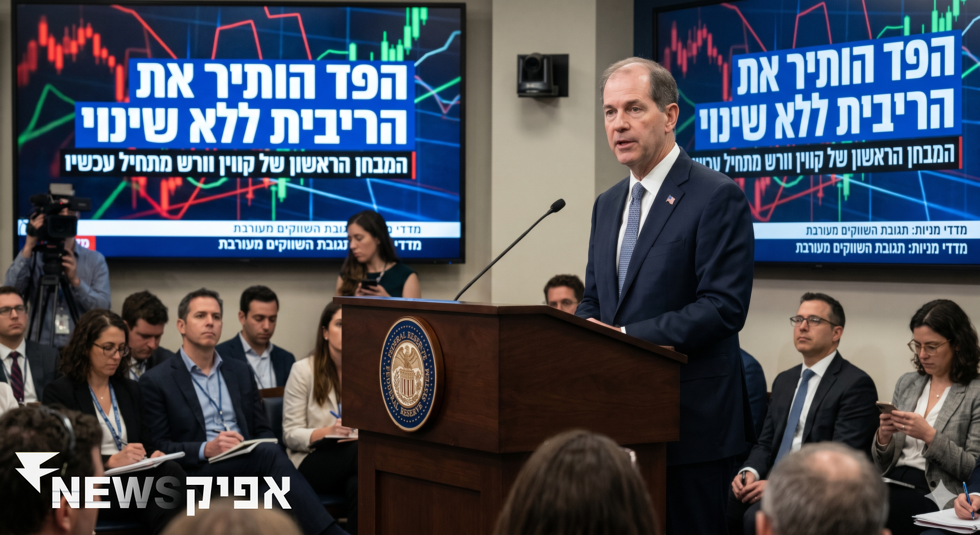 הפד הותיר את הריבית ללא שינוי: המבחן הראשון של קווין וורש מתחיל עכשיו כללי