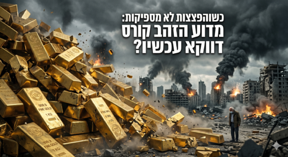 כשהפצצות לא מספיקות: מדוע הזהב קורס דווקא עכשיו?   כללי