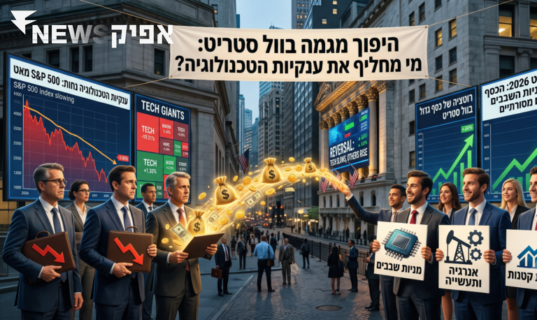 היפוך מגמה בוול סטריט: מי מחליף את ענקיות הטכנולוגיה?