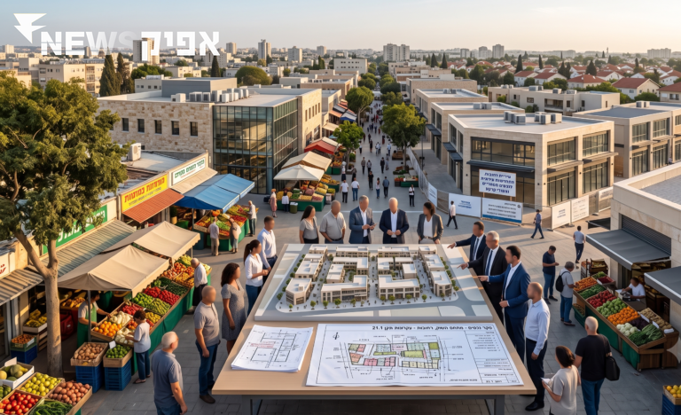 לראשונה: עיריית רחובות קובעת תמורות למבני מסחר במתחם ההרס של השוק