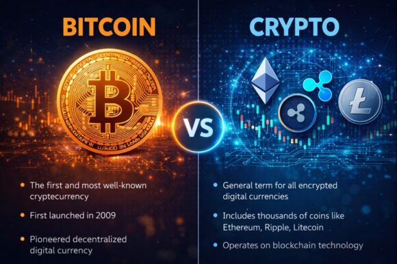מה ההבדל בין קריפטו לביטקוין: הבהרת מושגים   Crypto, מטבעות דיגיטליים