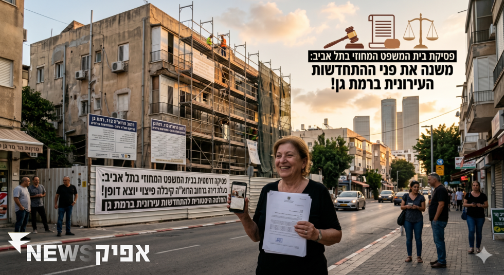 החלטה משפטית בתל אביב משנה את חוקי המשחק בתחום ההתחדשות העירונית   כללי