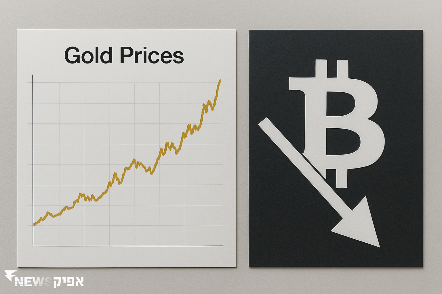 הזהב עולה בזמן שהמטבעות הדיגיטליים נופלים: סקירה מעמיקה