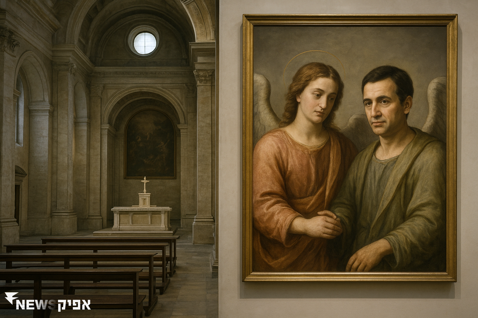 המלאך הדומה לראש הממשלה: שחזור ציור בקפלה ברומא מעורר עניין