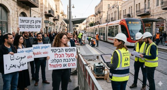 איזון בין חופש הביטוי לניהול פרויקטים ציבוריים: מקרה הרכבת הקלה בירושלים   נדל”ן בישראל
